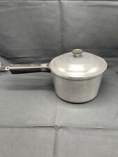 Vintage Miracle Maid Cookware G2 2 1/2 Quart Pan with Lid Wood Handle 7.5” picture
