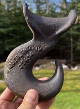 Large Antique Cast Iron Roebling Crane Pulley Wire Hook C2434 1/4 picture