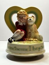 Vintage Annie Sandy Heart Rotating Music Box Plays Tomorrow picture