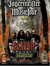 JAGERMEISTER MUSIC TOUR - SLAYER / KILLSWITCH ENGAGE / MASTODON - 2004 Print Ad picture