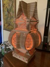 Vintage Tramp Art Popsicle Stick Asian Style Lamp  picture