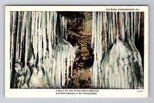 Coudersport PA-Pennsylvania, Ice Mine, Wall of Ice, Antique Vintage Postcard picture