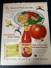 Vintage 1948 Snider’s Catsup Print Ad picture