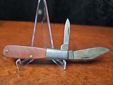 Vintage KaBar 1013 2 Blade Barlow Folding Pocket Knife - Made in the USA picture
