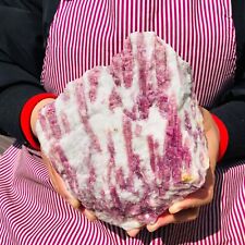 4.55LB TOP Natural Red Tourmaline Crystal Rough Mineral Healing Specimen 645 picture