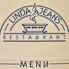 1980s Linda Jean's Restaurant Menu Martha's Vineyard Oak Bluffs Massachusetts picture