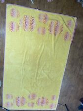 Vintage Terrisol Beach Towel 60 X 37 Sun Striped Design Yellow 90s Towel picture