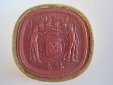 Great Seal Britain Two Soldiers W/ Spears Touching Crown Arrows Great Britain picture