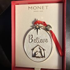 Beautiful ❤️ Monet Believe Christmas Tree “Believe “ Ornament 2023 picture