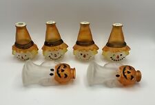 Vintage Set Of 6 Glass Halloween Light Covers picture