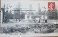French Aviation 1914 Postcard, Les Garages, Airplane Biplane Aeroplane picture
