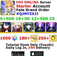 [ENG/NA][INST] FGO / Fate Grand Order Starter Account 5+SSR 180+Tix 1610+SQ #QJN picture