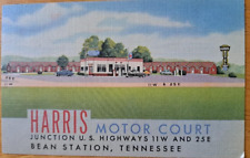 BEAN STATION, TENNESSEE    Vintage TN Postcard     Harris Motor Court   ca.1950 picture