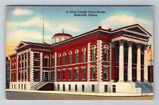 Belleville IL-Illinois, St Clair County Court House, Antique Vintage Postcard picture