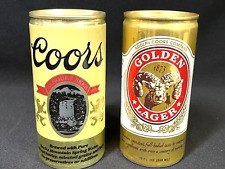 ORIGINAL PAIR OF COORS BANQUET BEER, BEER CAN BANKS. 12oz. COLORADO. picture