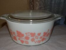 Vintage Pyrex Pink Gooseberry 474 -B 1 1/2 QT with lid picture