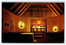 c1960's Interior, Altar, Historic Ft. Michilimackinac Mackinaw MI Postcard picture