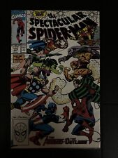 Spectacular Spider-Man #170 Marvel Comics 1990 VF Guest Starring The Avengers picture