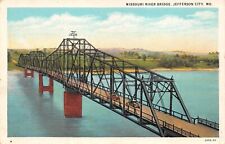 Missouri River Bridge Jefferson City MO Missouri Postcard 4161 picture