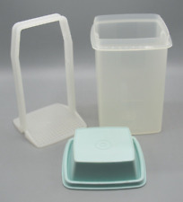 Vtg Tupperware Pickle Keeper 3 pc Pick-A-Deli Keeper Container W/Aqua Lid 1560-8 picture