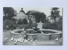 Postcard RPPC CA Mission San Juan Capistrano California Girl Feeding Ducks picture