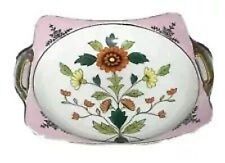 Vintage Noritake Bowl Dish Pink Luster Square MCM Springtime Florals picture