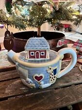 Noah's Ark Ceramic Teapot Susan Winget Certified International picture