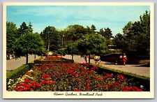 Flower Gardens Woodland Park Floral Beds Seattle Washington Vintage UNP Postcard picture