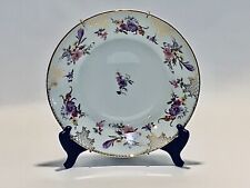 Fabulous Vintage Prussia Royal Rudolstadt Plate Gold Painted Rim Stand&hanger picture