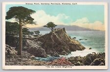 Postcard Midway Point Monterey Peninsula CA White Border picture