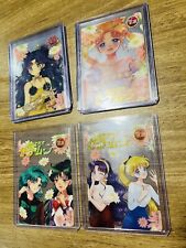 Sailor Moon Trading Cards SUPER RARE CLEAR ACETATE TGR Rarity X 7 Cards picture