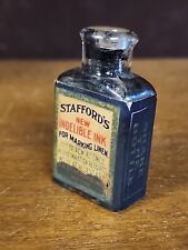  Antique Stafford Indelible Ink Bottle 1890s picture
