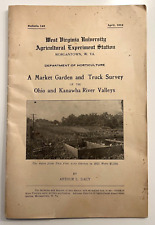 VINTAGE WEST VIRGINIA UNIVERSITY AGRICULTURAL EXPERIMENT STATION 1914 BOOKLET picture