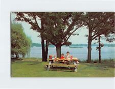 Postcard Picnic Overlooking Cass Lake Marshbank Metropolitan Park Michigan USA picture