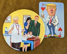 TRUMP 2020 POLITICAL PARODY BUTTON #'d 5/20 BY ARTIST BRIAN CAMPBELL picture