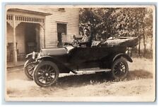 c1910's Model T Ford Vehicle Man Indiana IN RPPC Photo Posted Postcard picture