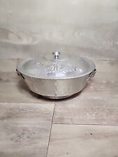 Vintage Nasco Hammered Aluminum Casserole Cover/Carrier with Lid Serving Dish picture