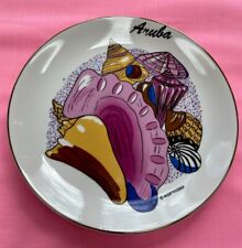 Vintage Aruba Seashells Souvenir Decorative dish American Gift Corp picture