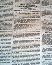 Early UNCLE TOM'S CABIN 1st Year of New York Times Publication 1852 Newspaper picture