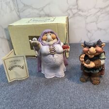 World of Krystonia Vintage Fantasy Figurines Wodema & Myzer Made England Lot Of2 picture