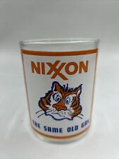 Anti Nixon 1972 Presidential Campaign Glass Tumbler -  Nixxon The Same Old Gas picture