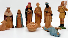 12 Piece Plastics Nativity Set Baby Jesus Shepherd Wisemen Animals Mary picture