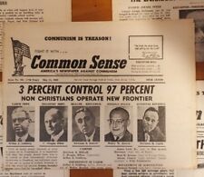 Vintage Common Sense Newspaper 1962  - Anti Communism - Conservative - Very Rare picture