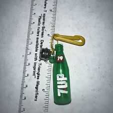 VTG 80's 7Up Bottle 7-Up Clip On Charm with Bell for Plastic Charms Necklace picture