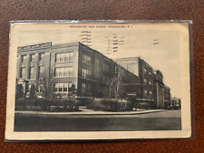 Vintage Postcard 1941 Rhode Island Woonsocket High School Photo picture