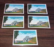 5 Vintage Postcards NE Blair Nebraska Abraham Lincoln Memorial Bridge White Bord picture