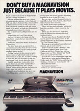 1982 Magnavox Magnavision: Plays Movies Vintage Print Ad picture