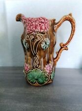 Antique French Majolica Pitcher Coligny Art picture