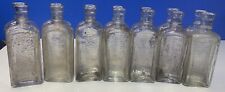 Vintage Old Glass Bottle Foss 2 Oz Liquid Fruit Flavor Portland Maine Lot Of  14 picture
