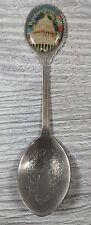 Collector Spoon Washington DC Capitol Silver Platted Steel Engraved Metal VTG picture